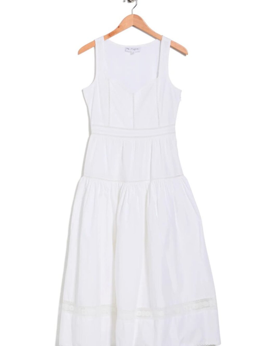Maisie Cotton Poplin Midi Dress - L